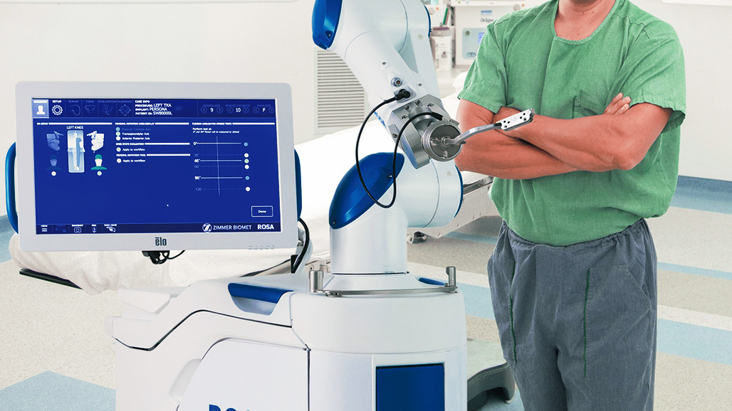 Robô colaborativo prótese de joelho